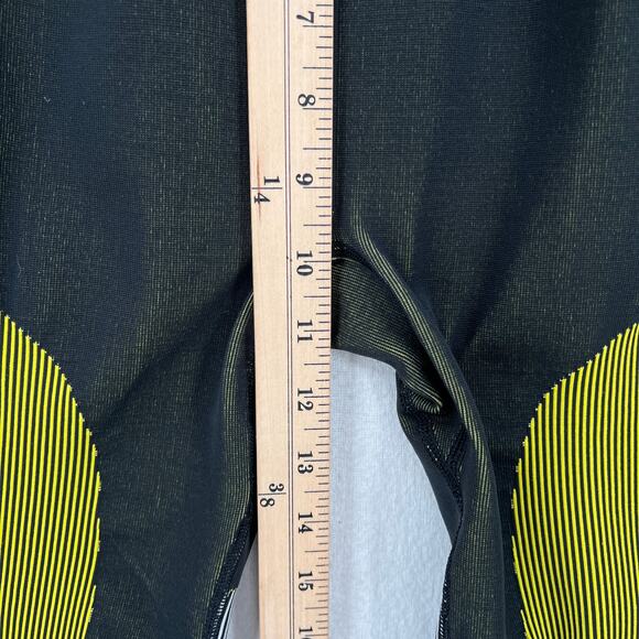 ADIDAS BY STELLA MCCARTNEY Cycling Shorts Large Yellow Logo Waist Seamless Bike - Picture 14 of 15